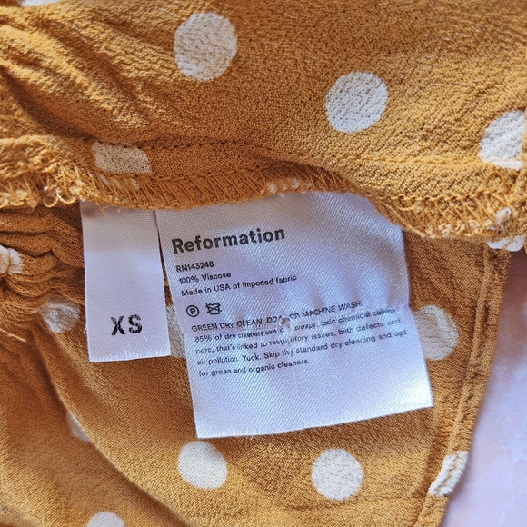 Reformation Faith Top in Butterscotch - Picture 5 of 5